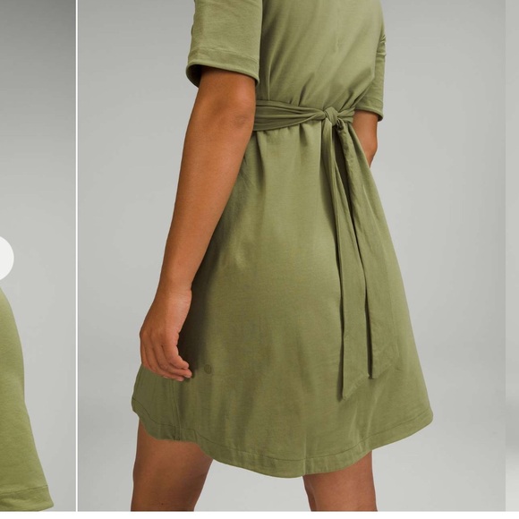 NWOT Lululemon Cotton Wrap Front Dress - Picture 4 of 11